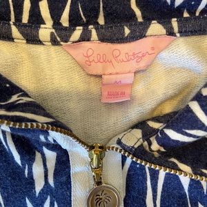 Lilly Pulitzer Leona - Navy & White Fish Print